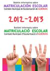 Matriculación escolar en Alboraya 2012-2013