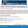 How To Solve Absolute Value Equations