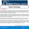 Factor Trinomials