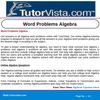 Word Problems Algebra