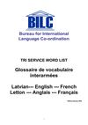 GLOSSAIRE DE VOCABULAIRE