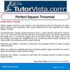 Perfect Square Trinomial 
