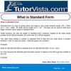 What is Standard Form 