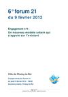 Compte Rendu du Forum 21 n°6, Un nouveau modèle urbain - débat à trois voix