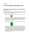 Los 3 peores alimentos que puedes comer