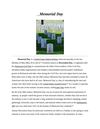 Memorial Day