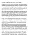Important Things About Just As One Online Markete R