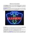 Different Uses of Neon Light Signs