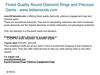 Finest Quality Round Diamond Rings and Precious Gems - www.bidiamonds.com