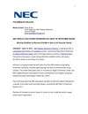 NEC DISPLAY SOLUTIONS SPONSORS 2012 BEST OF INFOCOMM AWARD