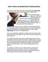 How to Save Up Buying Mens Clothing Online