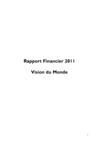 Rapport financier 2011 - Vision du Monde