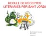 Receptes literàries de Sant Jordi