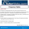 Frequency Tables