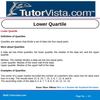 Lower Quartile