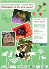 Affiche de la conférence "Pollinisation, le gîte et le couvert"