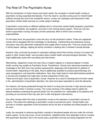 The Role Of The Psychiatric Nurse