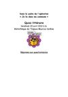 Je lis dans ma commune 2012 / Quizz littéraire - réponses
