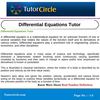 Differential Equations Tutor