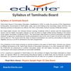 Syllabus of Tamilnadu Board 