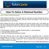 How To Solve A Rational Number