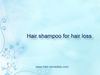 Hair shampoo for hair loss 
