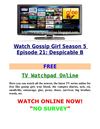 Watch Gossip Girl Season 5 Episode 21 Despicable B