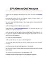 CPA Offers on Facebook
