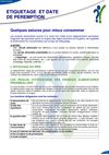 ETIQUETAGE ET DATE DE PEREMPTION