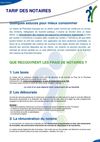 TARIF DES NOTAIRES
