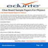 Cbse Board Sample Papers For Physics 