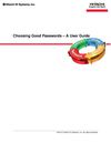 Choosing Good Passwords – A User Guide