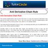 Anti Derivative Chain Rule