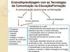 Ensino/Aprendizagem com as Tecnologias da Comunicação na Educação/Formação