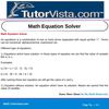 Math Equation Solver