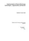 Implementation of Renewable Energy Technologies in Zimbabwe 