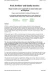 Fuel, Fertilizer and Family Income: Steps towards a New Approach to Conservation and Eevelopment 