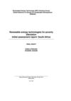 Renewable Energy Technologies for Poverty Alleviation: South Africa 
