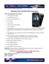  Unlock Instructions for Blackberry Pearl 3G 9100