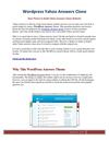 Wordpress Yahoo Answers Clone Script