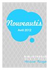 Nouveautés Avril 2012