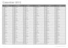 Calendrier du 1er semestre 2012