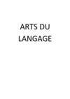 Arts du langage I