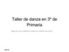 Taller de danza en 3º de Primaria