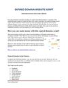 Expired Domain Name Script To Build Profitable Domain Website