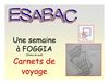 Carnets de voyage ESABAC - 2012