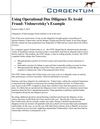 Using Operational Due Diligence To Avoid Fraud: Vishnevetsky’s Example
