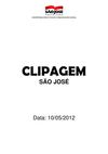 Clipagem São José 10/05/2012