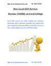 How Local SEO Services Increase Visibility on Local Listings
