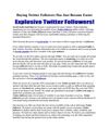 Buying Twitter Followers Has Just Become Easier